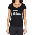 Sunday To Do List Black, Gift Tshirt, Black Women's T-shirt 00206