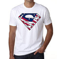 Superman USA Men's Short Sleeve Round Neck T-shirt