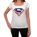 Superman USA Women's Short Sleeve Round Neck T-shirt 00111