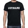 suriname Men's T-Shirt Short Sleeve Round Neck Black t shirt for men