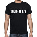 survey Men's Short Sleeve Round Neck T-shirt , Black T-shirt EN
