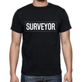 Surveyor t shirt, mens t-shirt, occupation, S Size, Black, Cotton