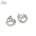SUSENSTONE 1 Pair Women Lady Elegant Crystal Rhinestone Ear Stud Earrings New Fashion