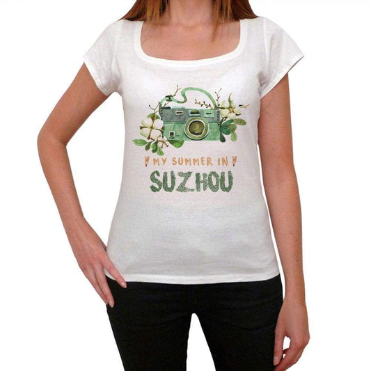 Suzhou Womens Short Sleeve Round Neck T-Shirt 00073 - Casual