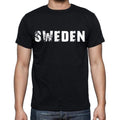 sweden Men's T-Shirt Short Sleeve Round Neck Black t shirt for men