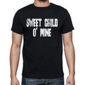 Sweet Child O' Mine , white letters, Men's Short Sleeve Round Neck T-shirt 00007