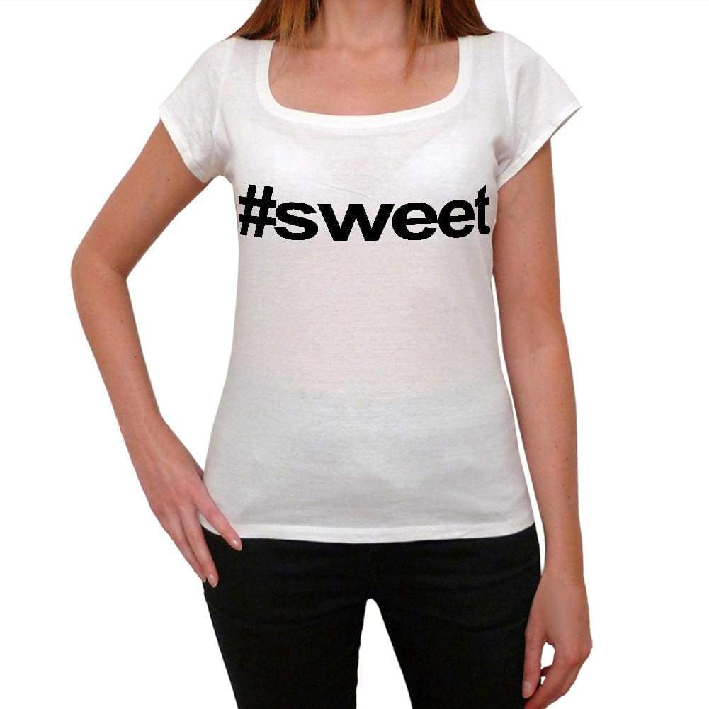 Sweet Hashtag Womens Short Sleeve Scoop Neck Tee 00075