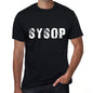 Sysop Mens Retro T Shirt Black Birthday Gift 00553 - Black / Xs - Casual