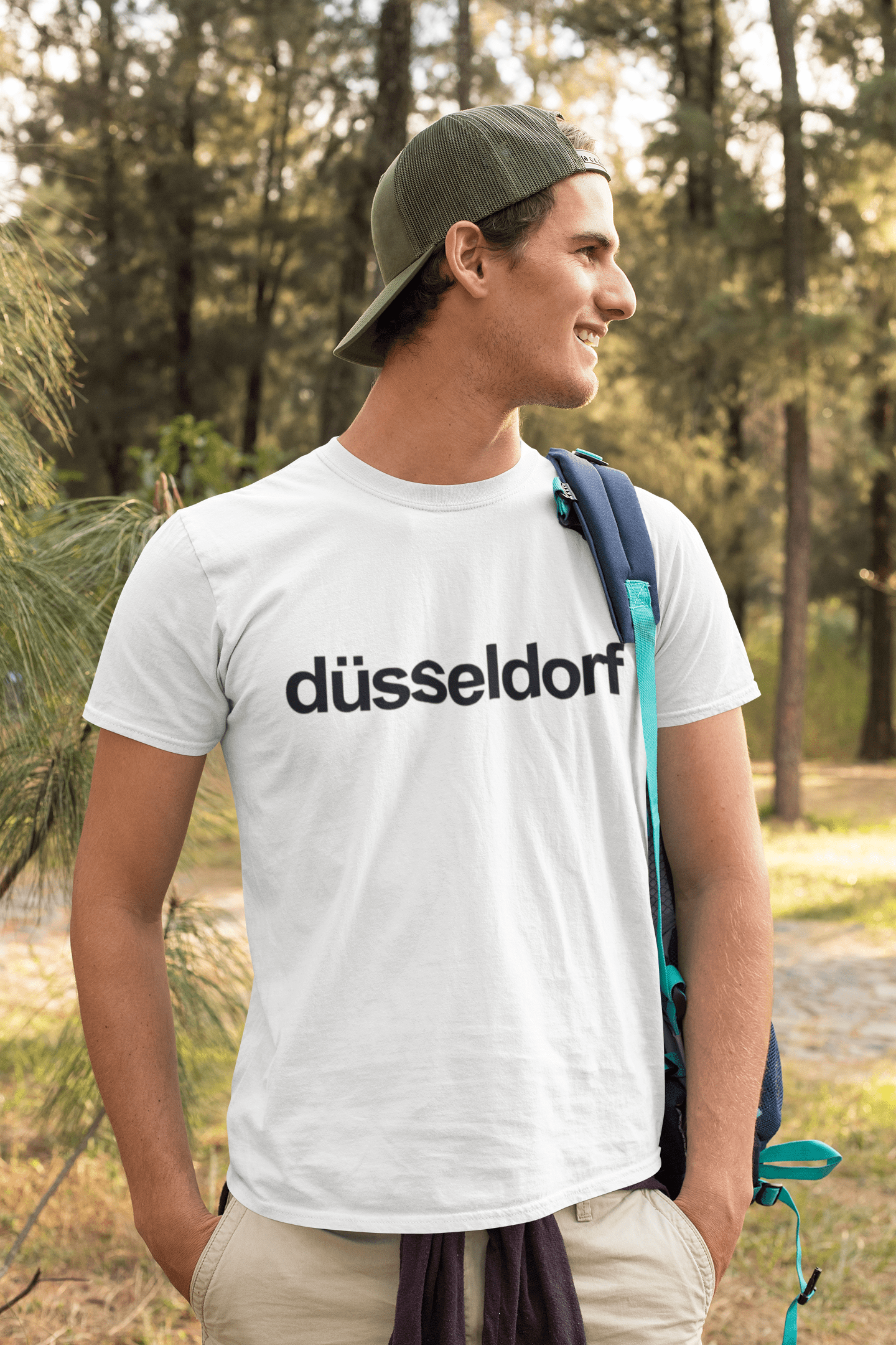 Düsseldorf Homme manches courtes Col rond T-shirt 00047