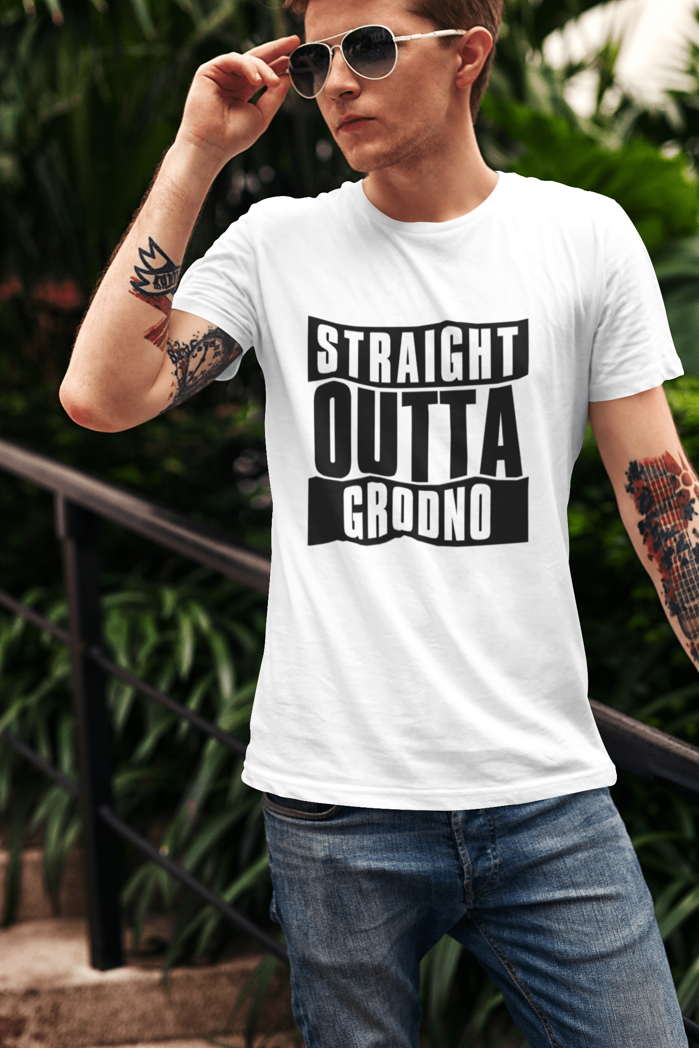 Straight Outta Grodno, Homme manches courtes Col rond 00027