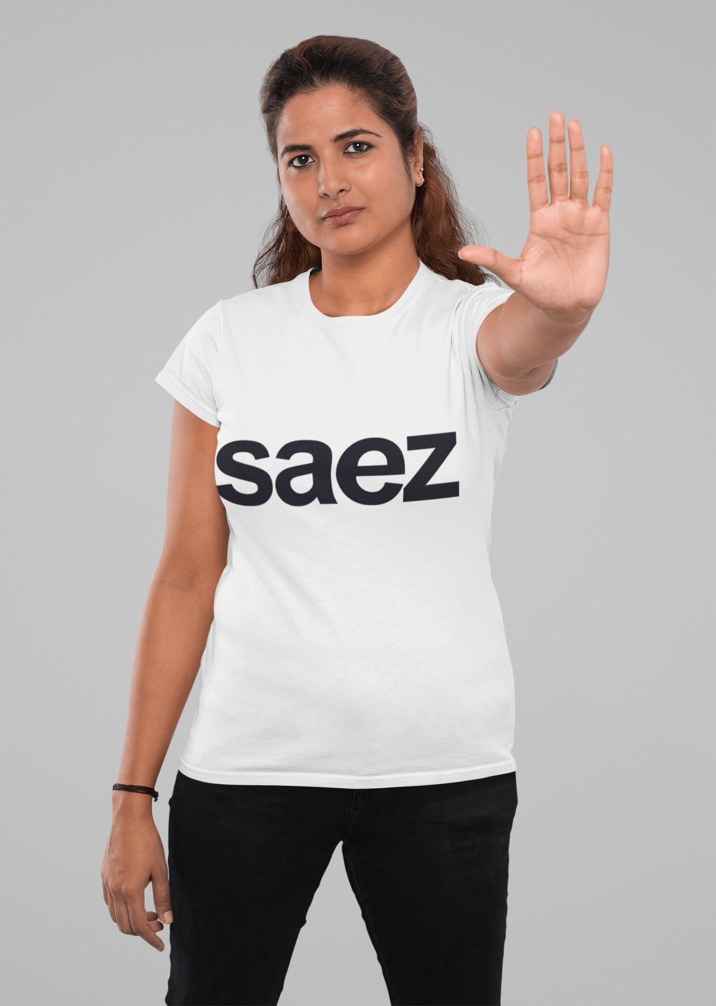 Saez Women's Short Sleeve Crew neck Tee 00036