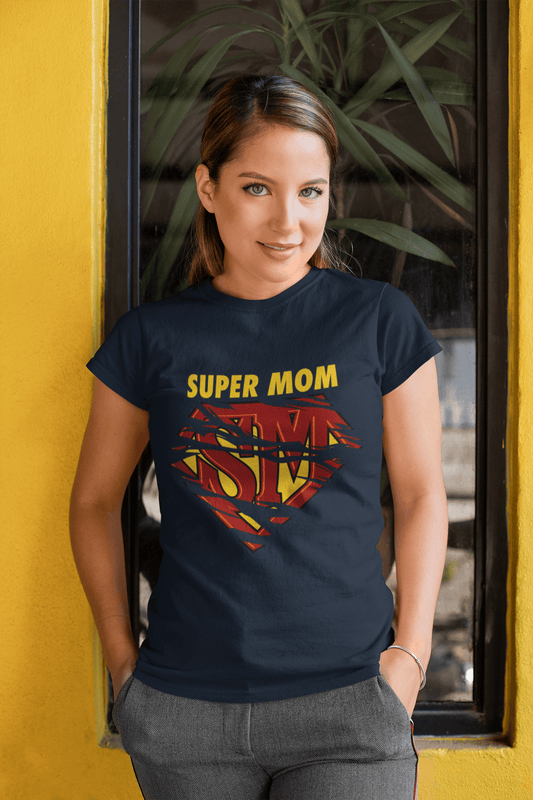 ULTRABASIC T-Shirt Homme Super Maman Super-Héros Fête des Mères Comics Casual Vintage Cadeau