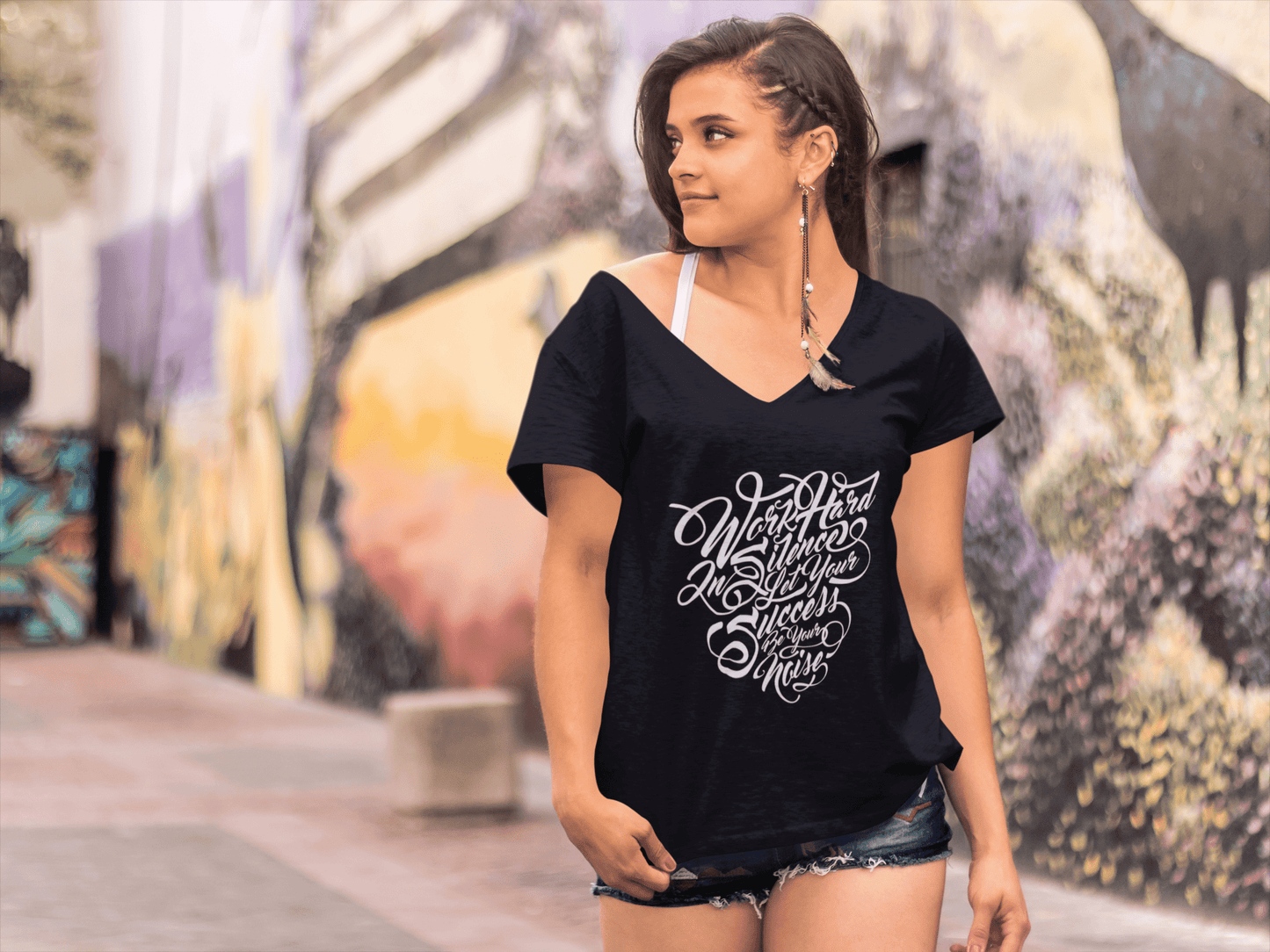 ULTRABASIC Women's T-Shirt What You Are Thinking - Self Motivation Slogan Tee