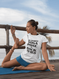 My Favorite Yoga Pose Is Back To Bed, White Women's T-shirt, 100% cotton Round Neck 00203