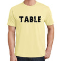 table Men's Short Sleeve Round Neck T-shirt 00043