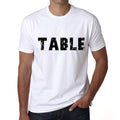 table Men's T shirt White Birthday Gift 00552
