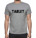 TABLET, Grey, Men's Short Sleeve Round Neck T-shirt 00018