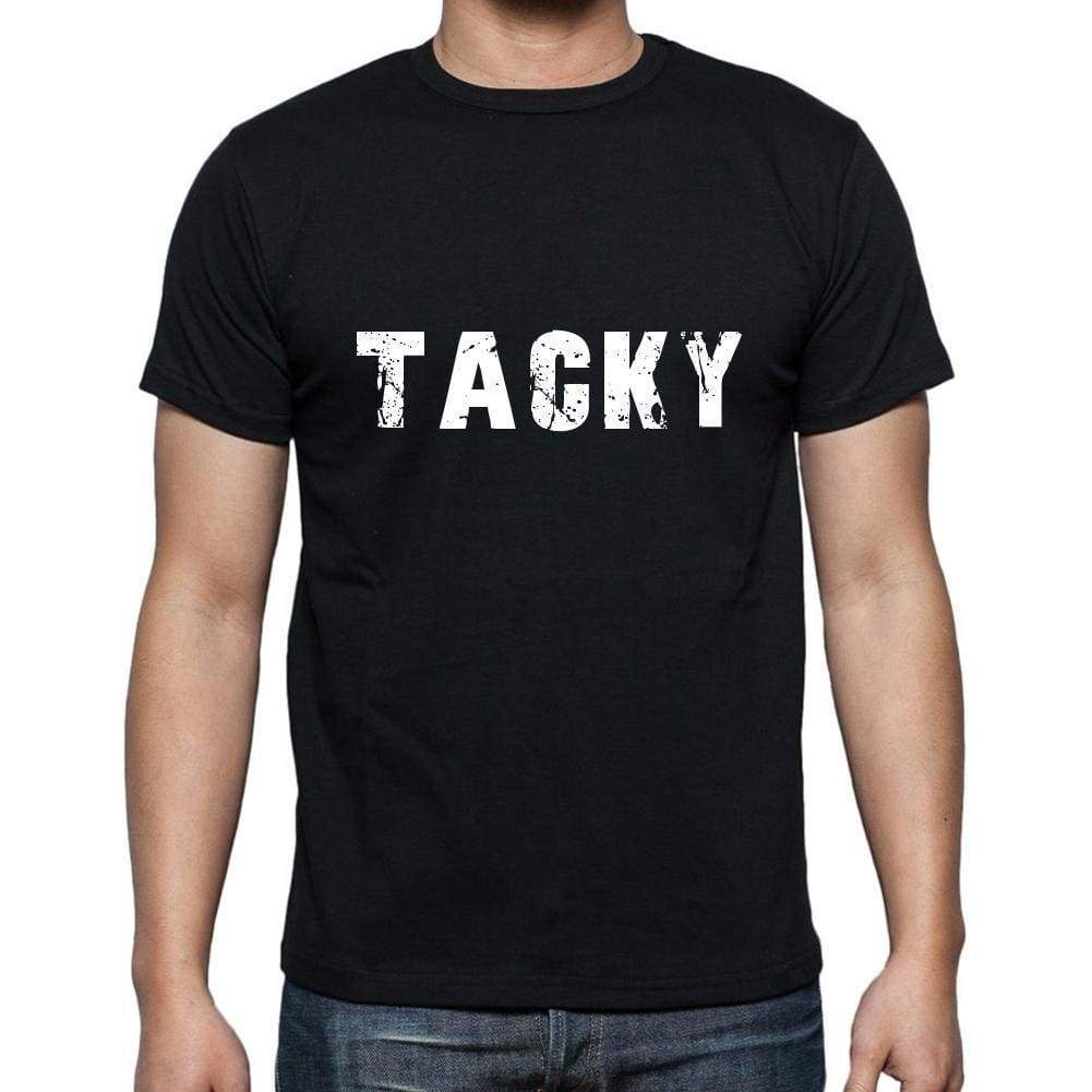 tacky Men's Sleeve Round Neck T-shirt , 5 letters Black , word 00006 S / | affordable organic beautiful designs