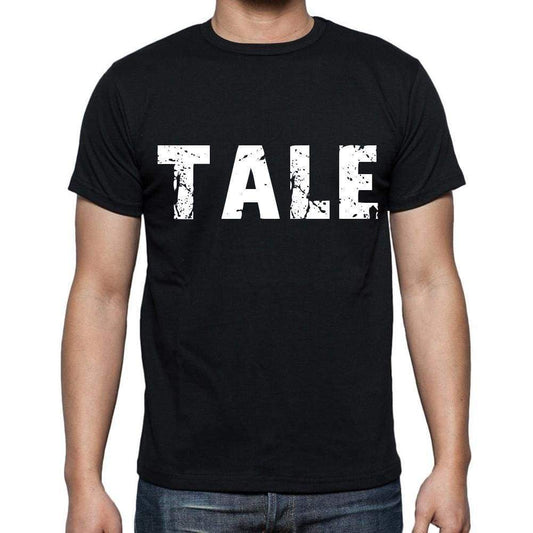 Tale White Letters Mens Short Sleeve Round Neck T-Shirt 00007