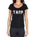 tarp, German Cities Black, Women's Short Sleeve Round Neck T-shirt 00002