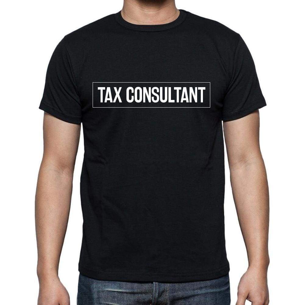 Tax Consultant T Shirt Mens T-Shirt Occupation S Size Black Cotton - T-Shirt