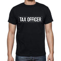 Tax Officer t shirt, mens t-shirt, occupation, S Size, Black, Cotton
