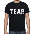 tear , white letters, Men's Short Sleeve Round Neck T-shirt 00007