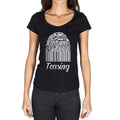Teasing, Fingerprint, Black, Women's Short Sleeve Round Neck T-shirt, gift t-shirt 00305