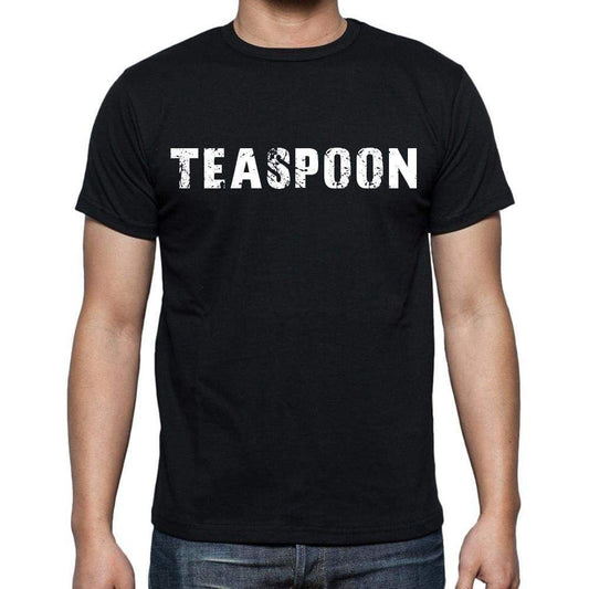 Teaspoon White Letters Mens Short Sleeve Round Neck T-Shirt 00007