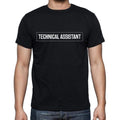 Technical Assistant t shirt, mens t-shirt, occupation, S Size, Black, Cotton