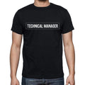 Technical Manager t shirt, mens t-shirt, occupation, S Size, Black, Cotton