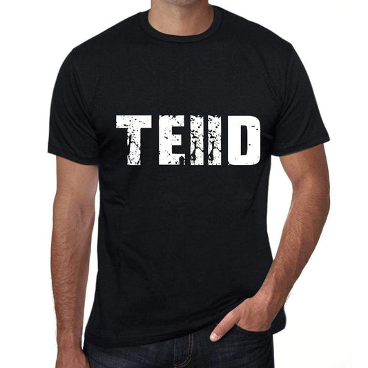 Teiid Mens Retro T Shirt Black Birthday Gift 00553 - Black / Xs - Casual