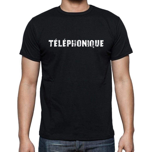 Téléphonique French Dictionary Mens Short Sleeve Round Neck T-Shirt 00009 - Casual