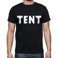 tent , white letters, Men's Short Sleeve Round Neck T-shirt 00007