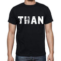than , white letters, Men's Short Sleeve Round Neck T-shirt 00007