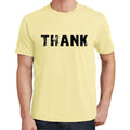thank Men's Short Sleeve Round Neck T-shirt 00043