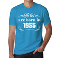 The Best are Born in 1955 Men's T-shirt Blue Birthday Gift 00399