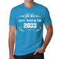 The Best Are Born In 2033 Mens T-Shirt Blue Birthday Gift 00399 - Blue / Xs - Casual