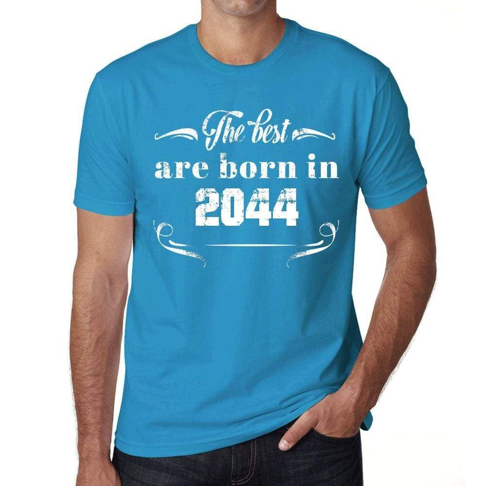 The Best Are Born In 2044 Mens T-Shirt Blue Birthday Gift 00399 - Blue / Xs - Casual