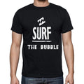 the bubble, surf, surfing t-shirt, Men's Short Sleeve Round Neck T-shirt