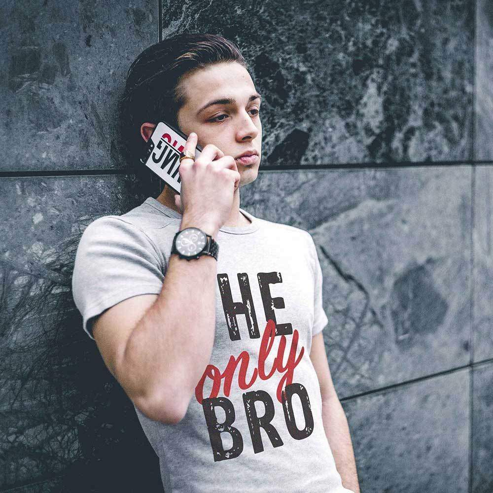 The Only Bro Mens Vintage Tee Shirt Graphic T Shirt