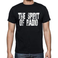 The Spirit Of Radio , white letters, Men's Short Sleeve Round Neck T-shirt 00007