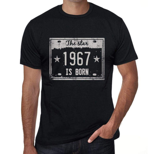 The Star 1967 Is Born Mens T-Shirt Black Birthday Gift 00452 - Black / Xs - Casual