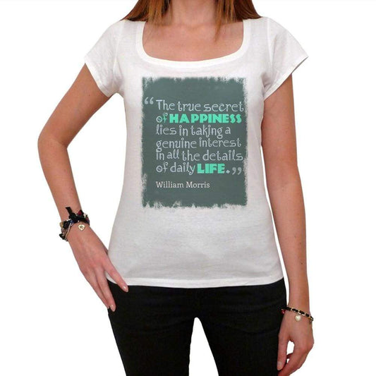 The True Secret Of Happiness White Womens T-Shirt 100% Cotton 00168