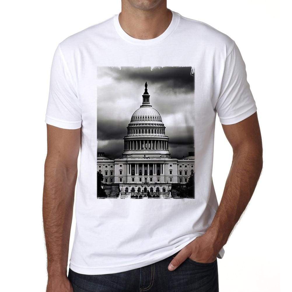 The United States White House Mens Short Sleeve Round Neck T-Shirt