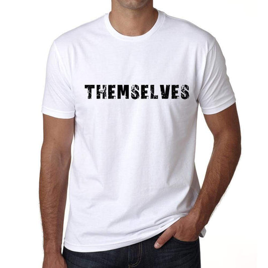 Themselves Mens T Shirt White Birthday Gift 00552 - White / Xs - Casual