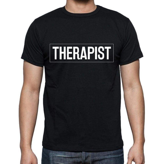 Therapist T Shirt Mens T-Shirt Occupation S Size Black Cotton - T-Shirt