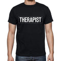 Therapist t shirt, mens t-shirt, occupation, S Size, Black, Cotton