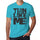 Thin Like Me Blue Grey Letters Mens Short Sleeve Round Neck T-Shirt 00285 - Blue / S - Casual