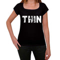 thin Women's T shirt Black Birthday Gift 00547